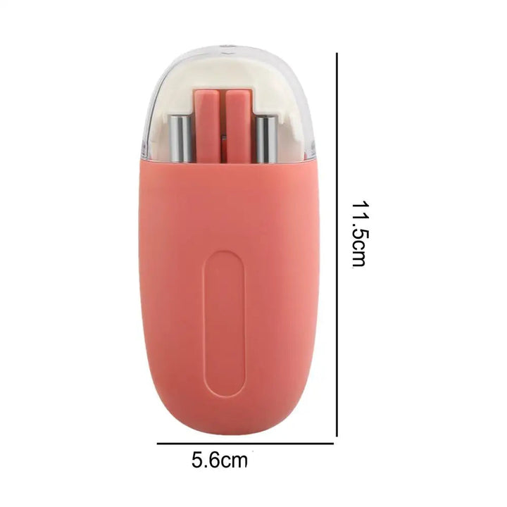 Kit Couvert Japonais Portable rouge