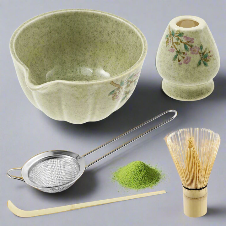 Kit Matcha Vintage Fleuri