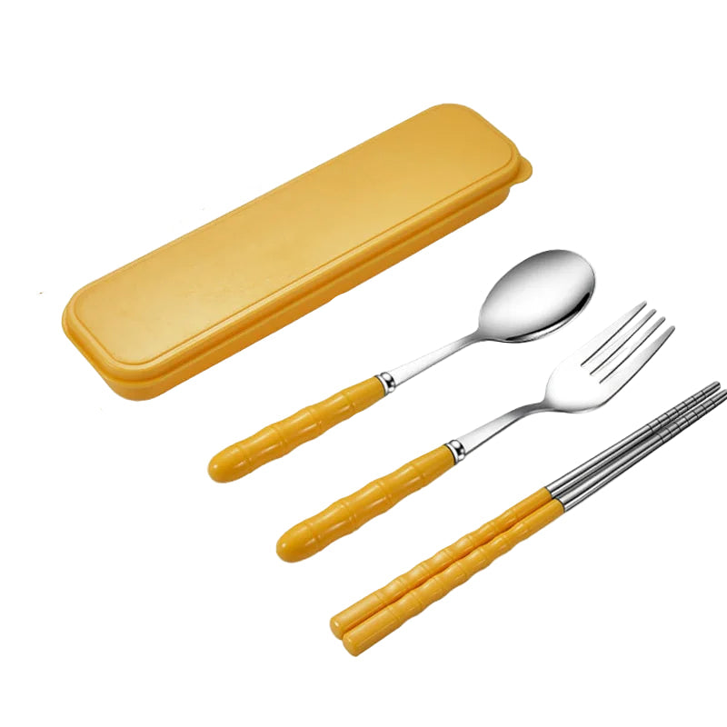 Kit de Couvert 3 Pièces Jaune