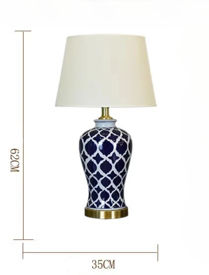 Lampe Japonaise Bleue Rétro Décorative