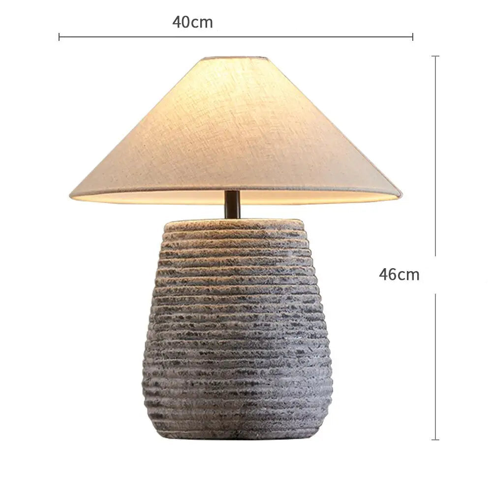 Lampe Japonaise Originale en Céramique Rustique