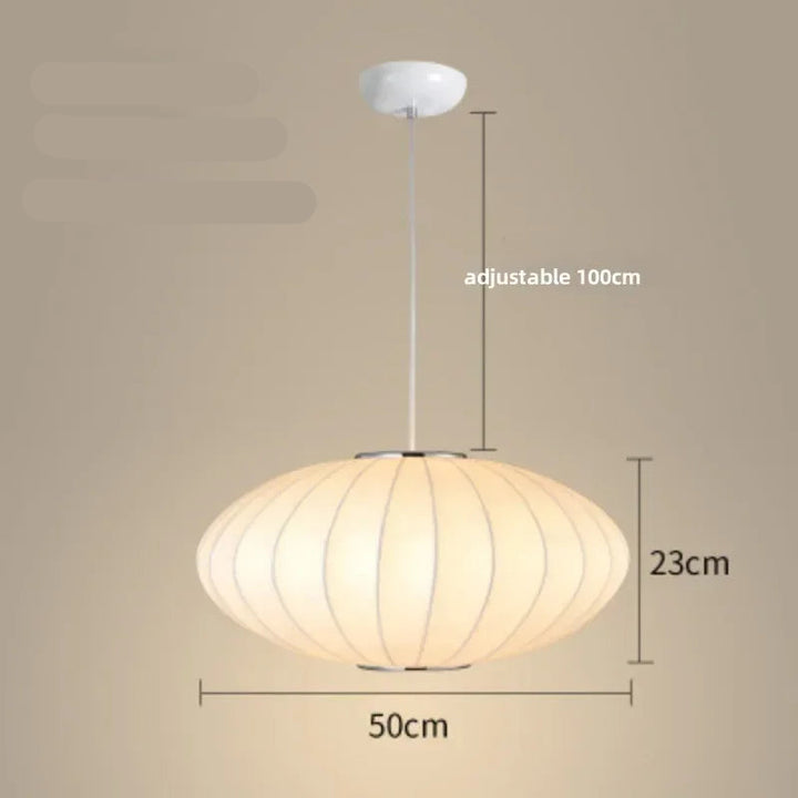 Lampe Japonaise Suspendue Ovale CHIC