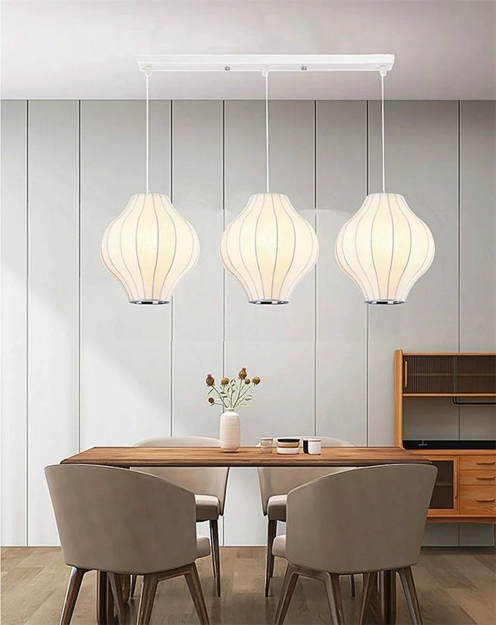 Lampe Japonaise Suspendue en Soie