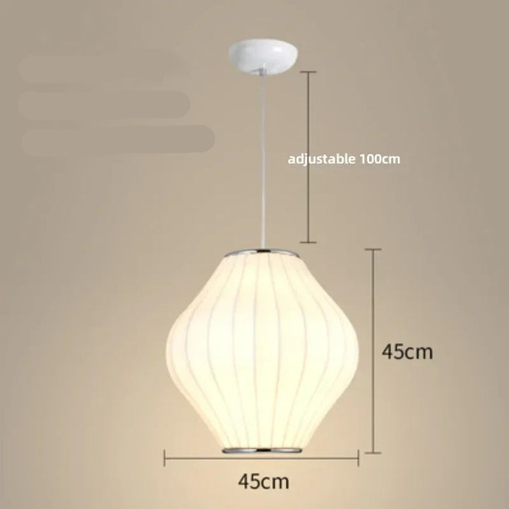 Lampe Japonaise Suspendue en Soie chic