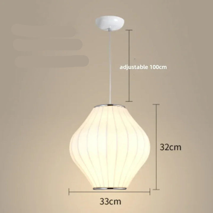 Lampe Japonaise Suspendue en Soie tendance