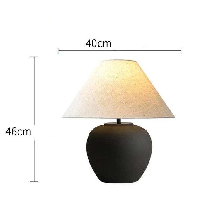 Lampe de Chevet Japonaise Minimaliste noir