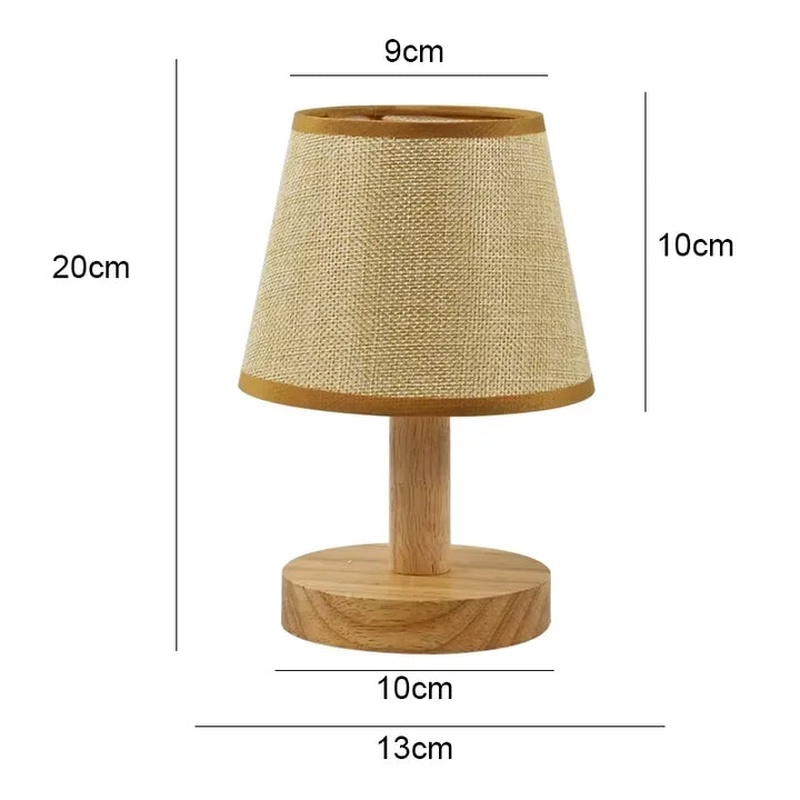 Lampe de Table Japonaise en Tissu Raffinée Artisanale