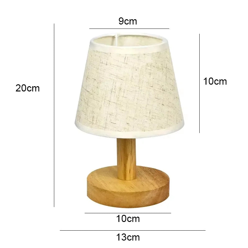 Lampe de Table Japonaise en Tissu Raffinée Blanc
