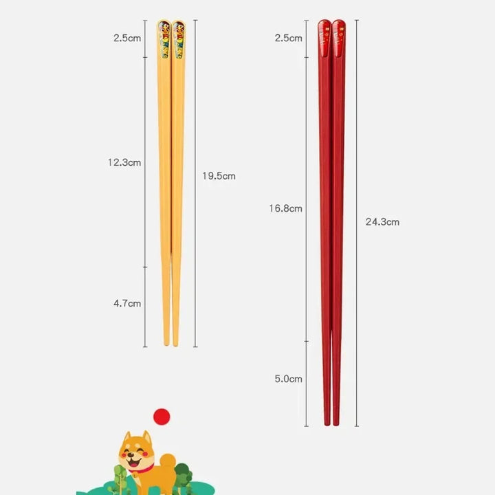 Lot de Baguettes Japonaises Antidérapantes Chic
