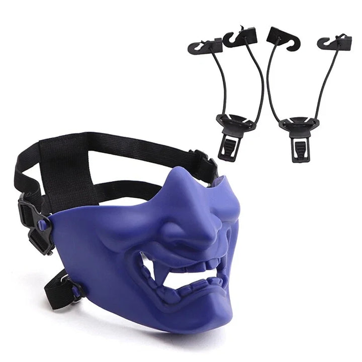 Masque Japonais Hannya Uni bleu