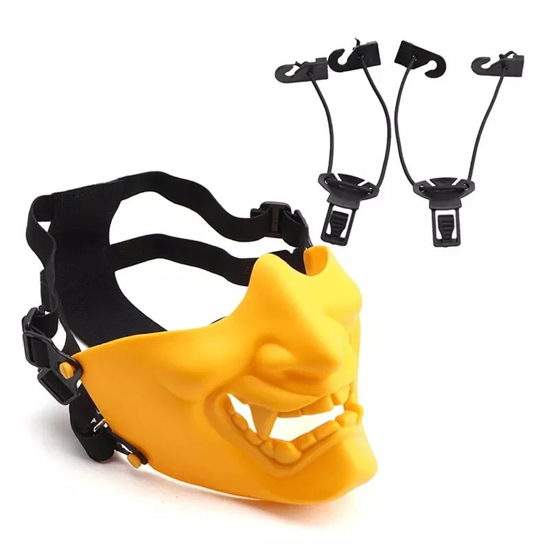 Masque Japonais Hannya Uni jaune