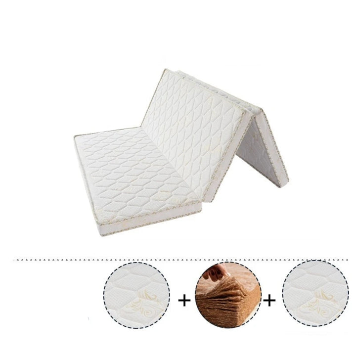Matelas En Coco Pliable Blanc stylé