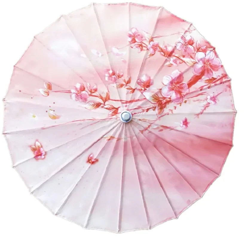Ombrelle Japonaise Rose Fleurs de Cerisiers