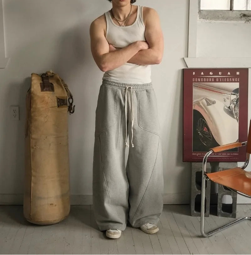 Pantalon Japonais Large Streetwear Fluide