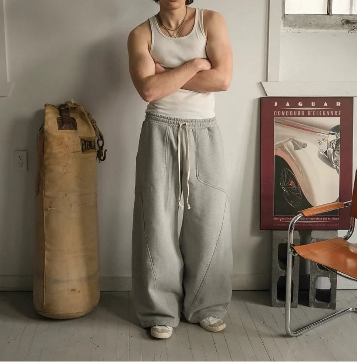 Pantalon Japonais Large Streetwear Fluide