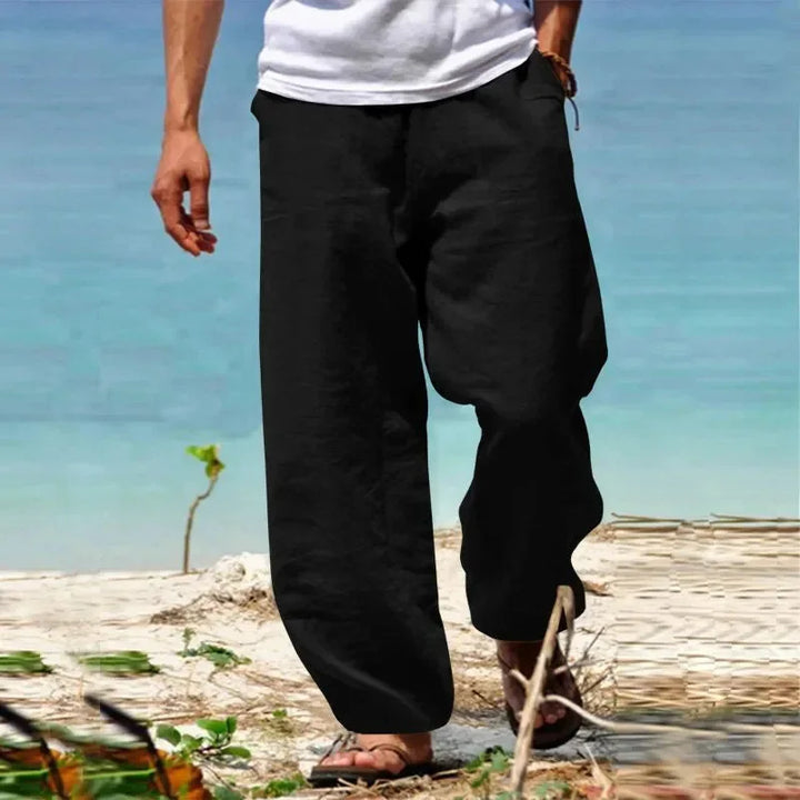 Pantalon Japonais de Plage Homme noir