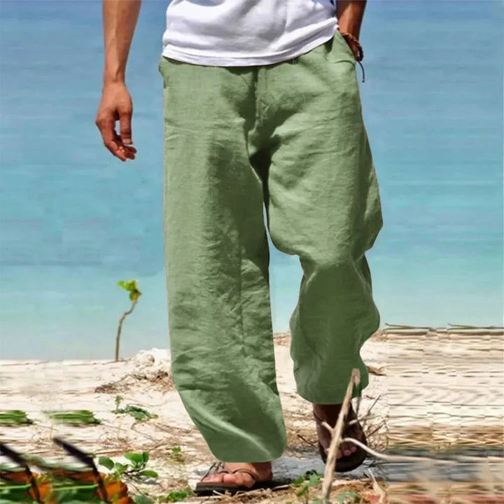 Pantalon Japonais de Plage Homme vert