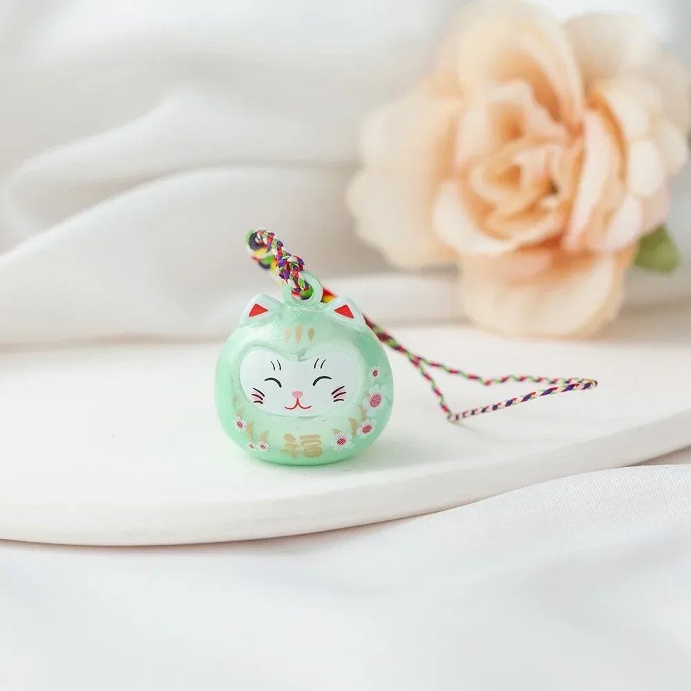 Porte-clés Chat Porte Bonheur Vert