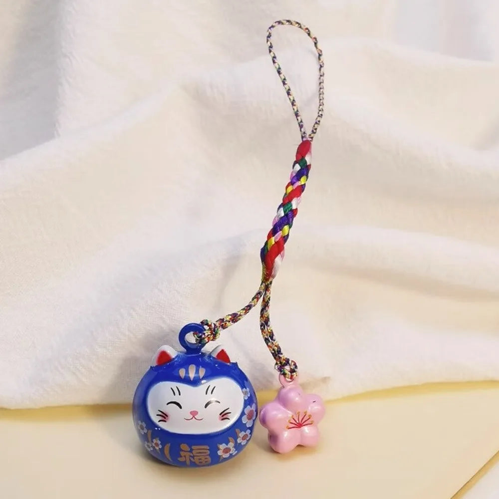 Porte-clés Chat et Sakura Bleu