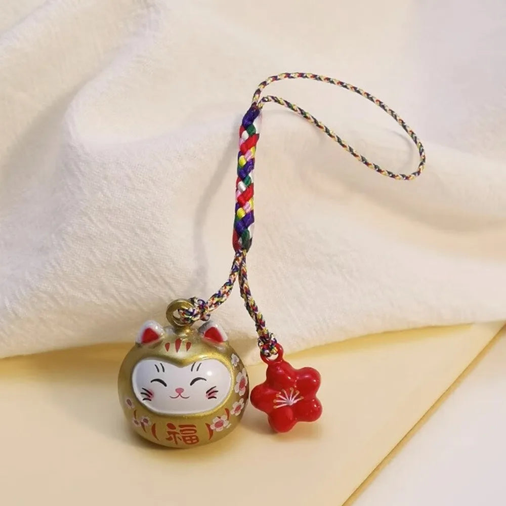 Porte-clés Chat et Sakura Jaune