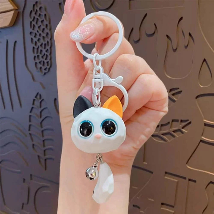 Porte-clés Chaton Mignon blanc