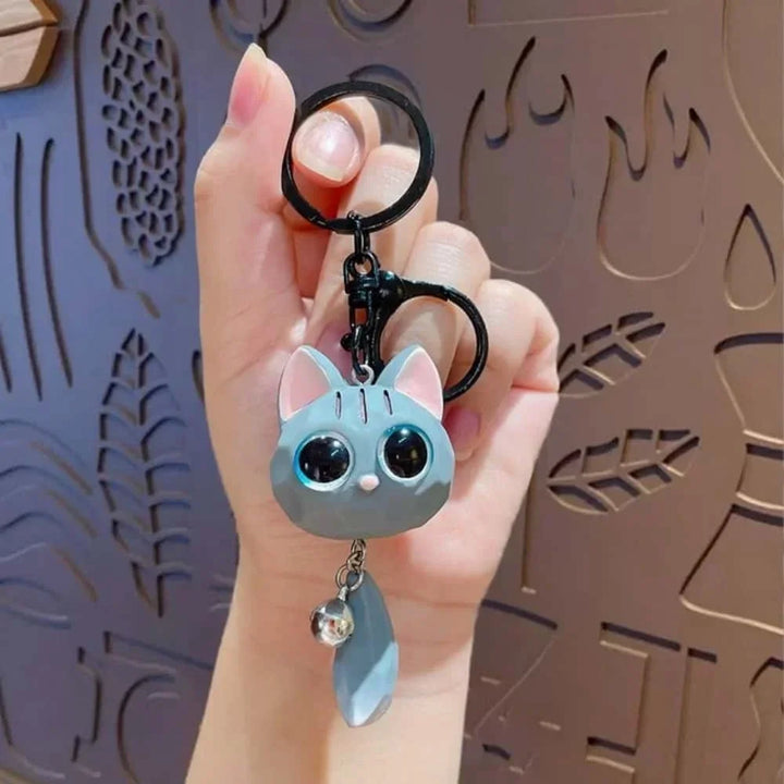 Porte-clés Chaton Mignon vert