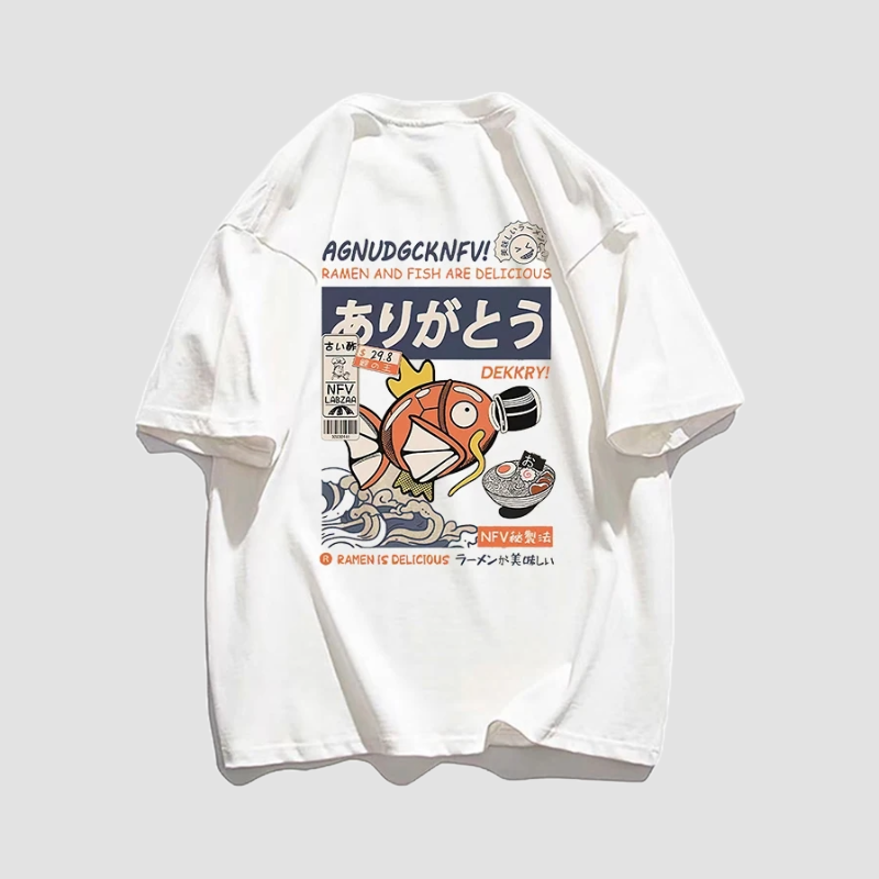 T-shirt Vintage Japonais Coton