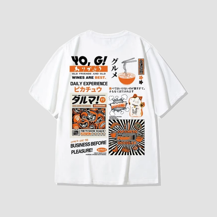 T-shirt Oversize Japonais streetwear