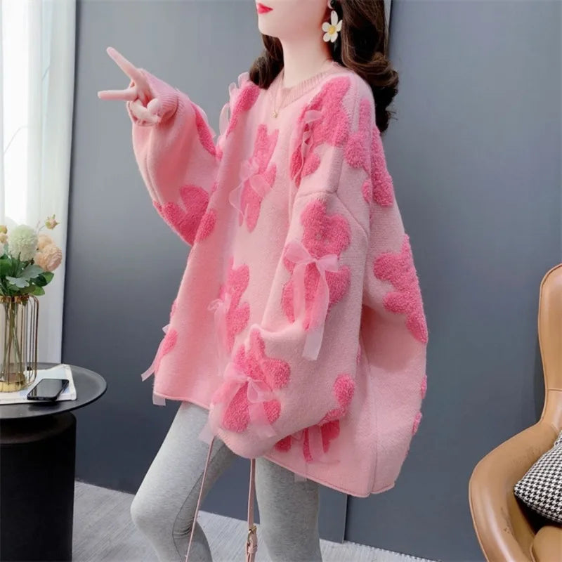 Pull Oversize Japonais à Nœuds stylé