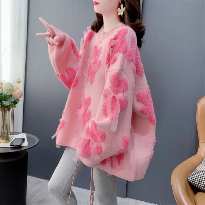 Pull Oversize Japonais à Nœuds stylé