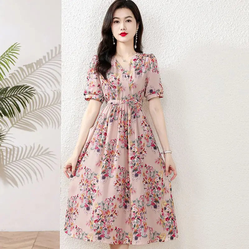 Robe Japonaise Fleurie Elégante