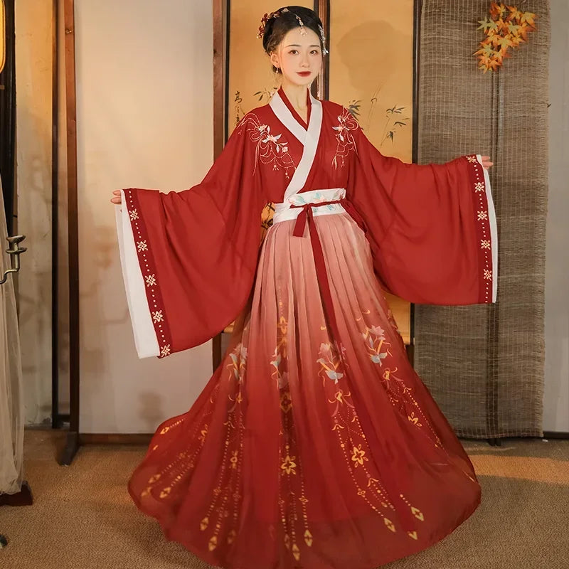 Robe Japonaise Mariage rouge