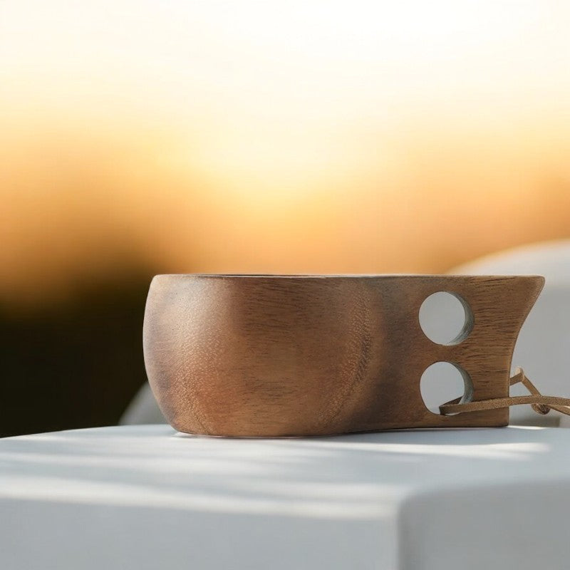 Refined Japanese wooden cup