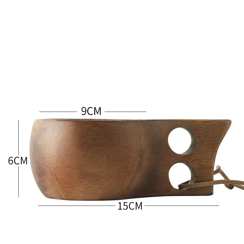 Tasse japonaise en bois raffinée