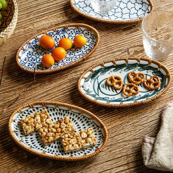 Original Japanese Rattan Plate