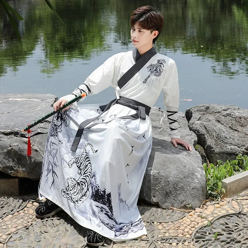 Kimono Homme Tigre Élégant