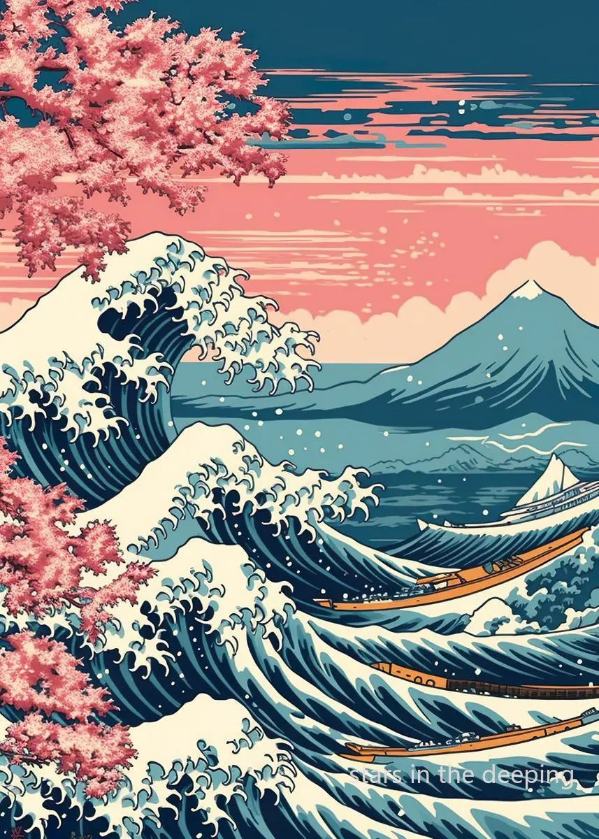 Affiche Japonaise Vague de Kanagawa