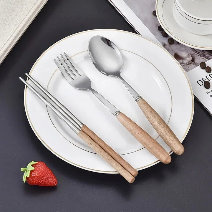 Set couvert japonais en inox