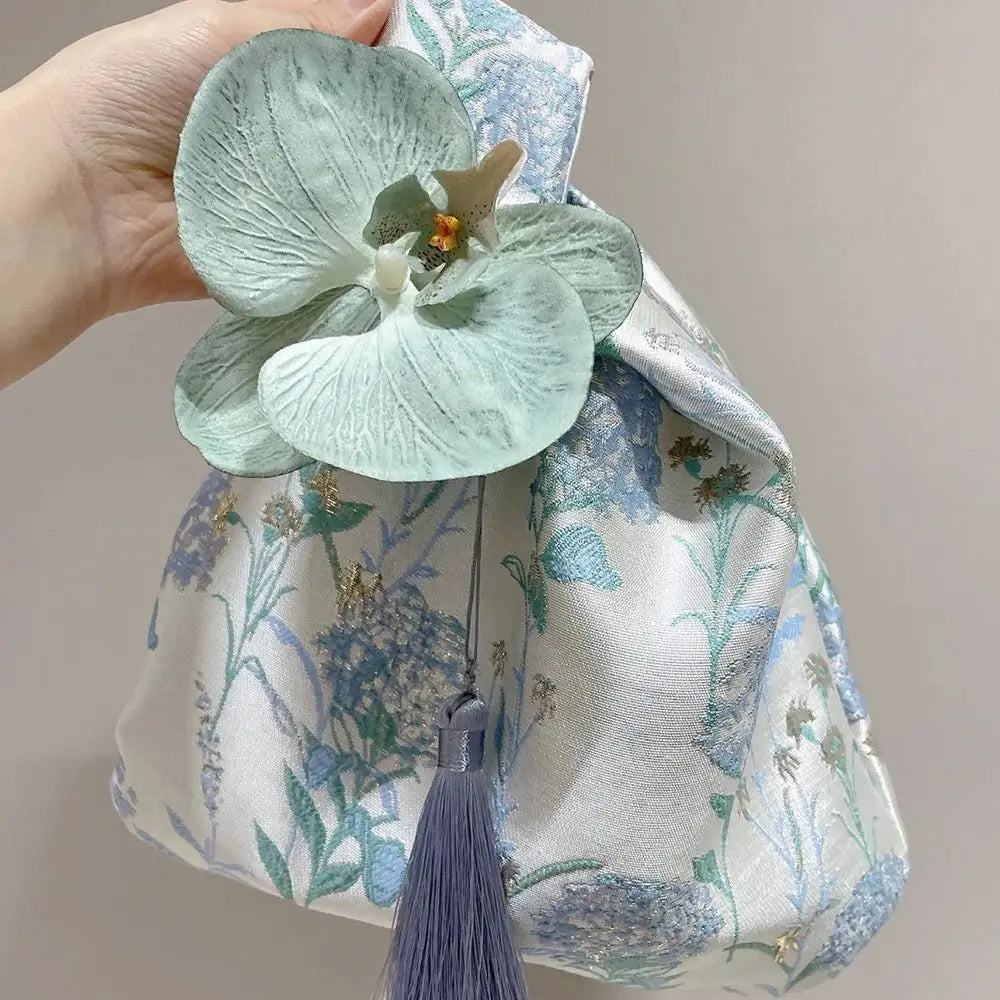 Sac Japonais En Tissu bleu