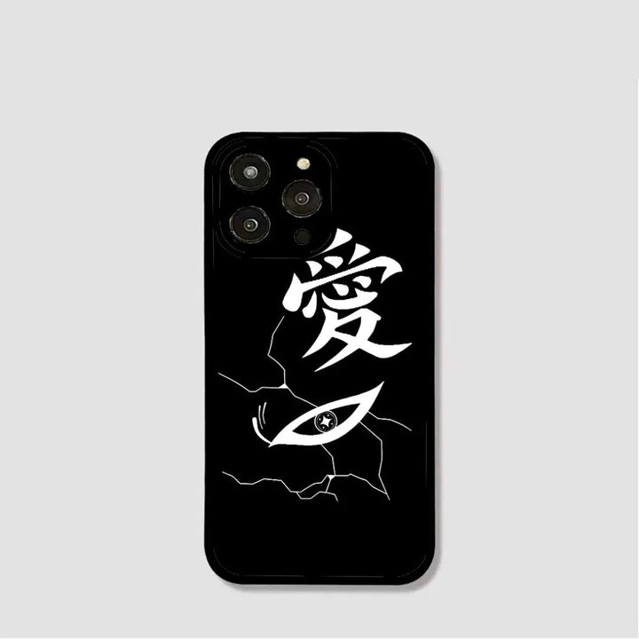Coque de téléphone japonaise monochrome