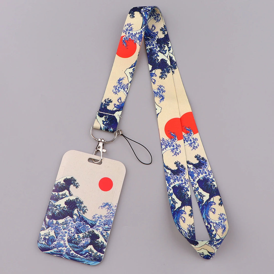 Lanière japonais motif vagues kanagawa