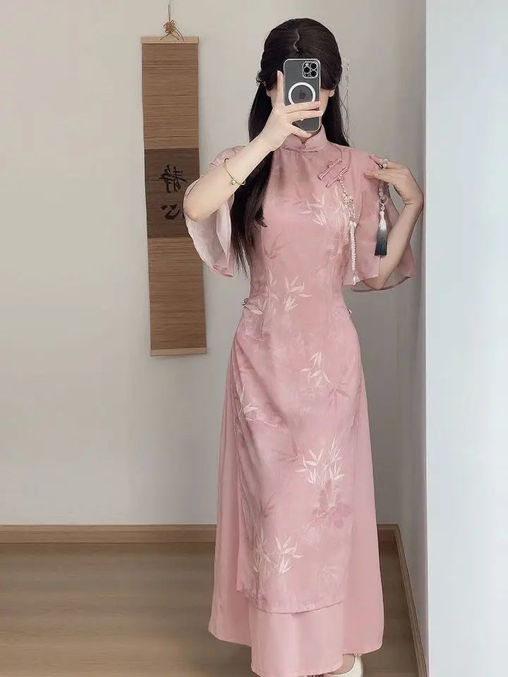 Robe Japonaise de Soirée Élégante Légère
