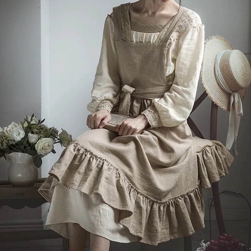 Tablier Japonais Anti-encrassement Beige