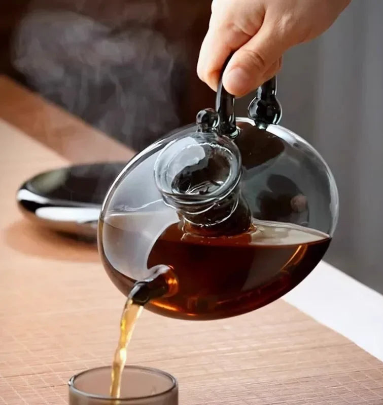 Théière Japonaise Noire Transparente Originale