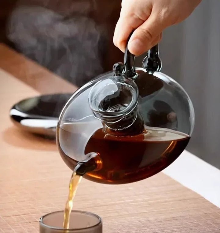 Théière Japonaise Noire Transparente Originale