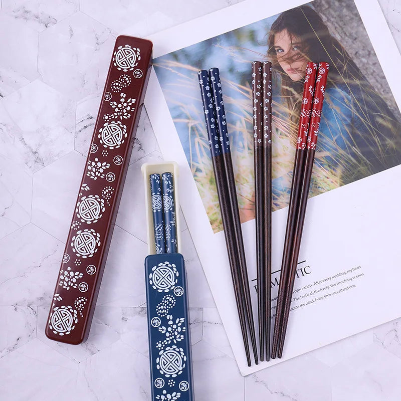 Japanese wooden chopstick with box