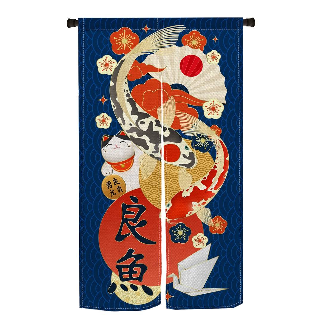 Japanese Carp Wave Curtain
