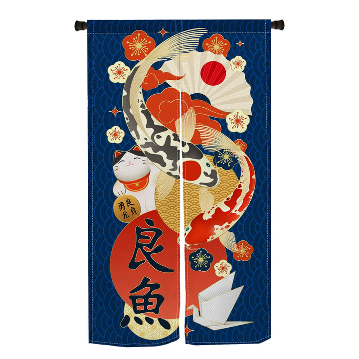 Japanese Carp Wave Curtain