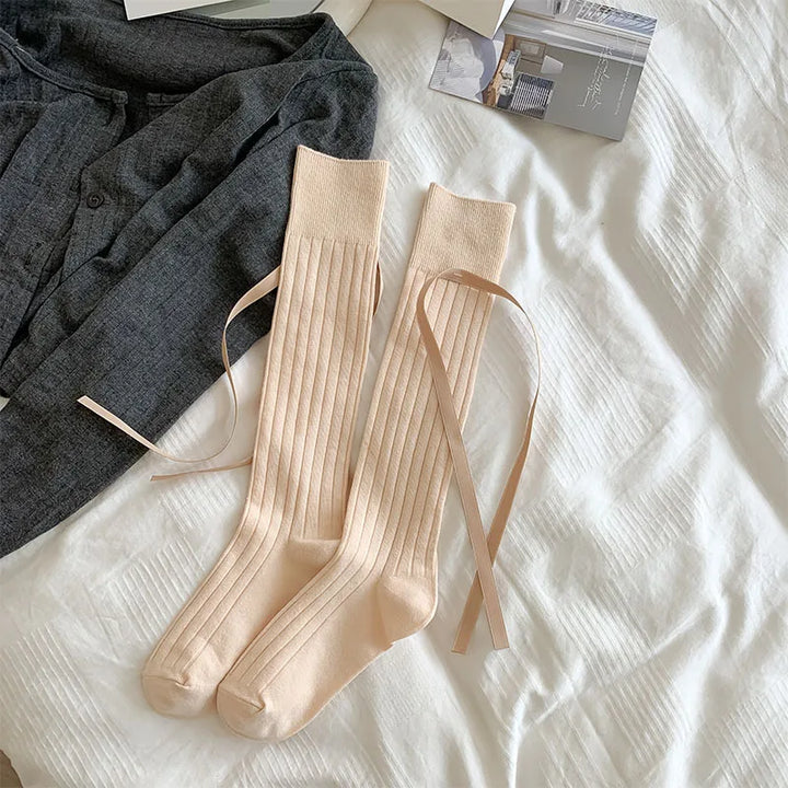 Chaussettes Japonaises Mignonnes Beige