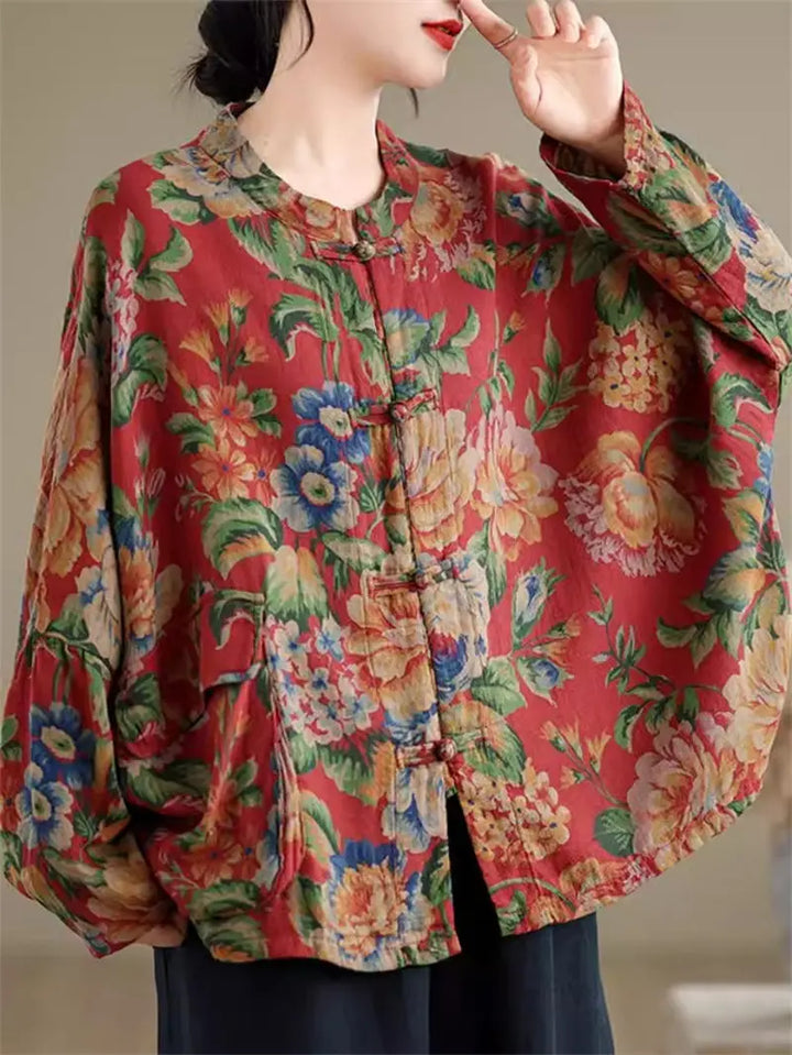 Veste Kimono Large pour Femme fleurs